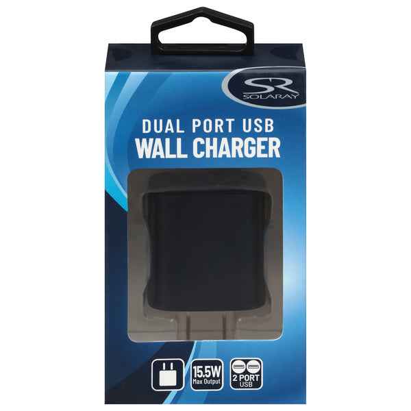 SOLARRAY Dual port USB Wall Charger 15.5W