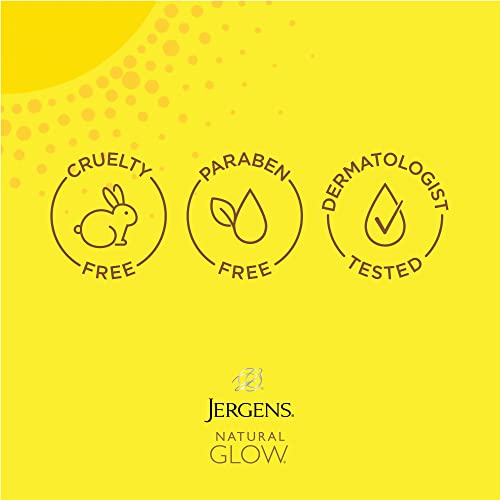 Jergens Self Tanner, Natural Glow Instant Sun, Sunless Tanning Mousse, Quick Self Tanner Foam, Ultra Deep Brozne, 6 Oz