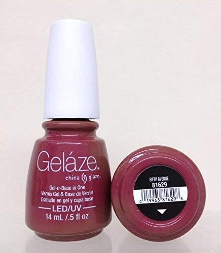 China Glaze Gelaze100% Gel-n-Base Polish, Fifth Avenue, 0.5 Ounce
