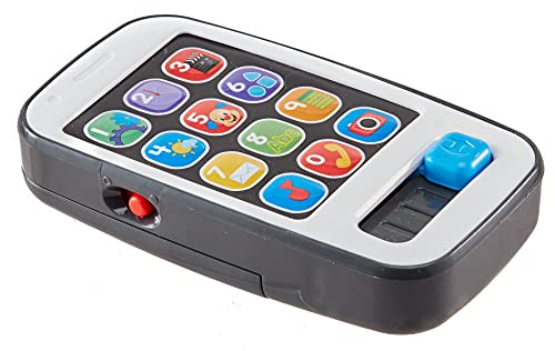 Fisher-Price Baby & Toddler Toy, Laugh & Learn Smart Phone, Gray with Lights & Educational Music for Infants Ages 6+ Months