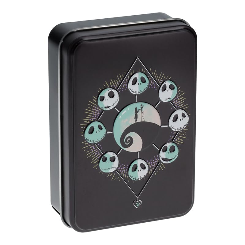 Paladone Nightmare Before Christmas Playing Cards in Collectable Tin - Officially Licensed Disney Merchandise, Standard Deck of 52 Cards with Character Illustrations, Gift for Jack Skellington Fans