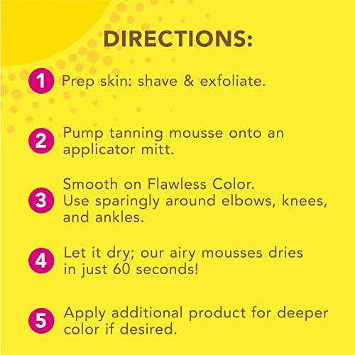 Jergens Self Tanner, Natural Glow Instant Sun, Sunless Tanning Mousse, Quick Self Tanner Foam, Ultra Deep Brozne, 6 Oz