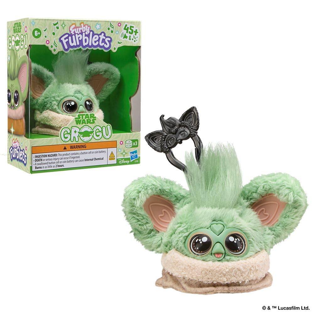 Furby Furblets Star Wars Grogu Collectible Electronic Plush Toy, Officially Licensed