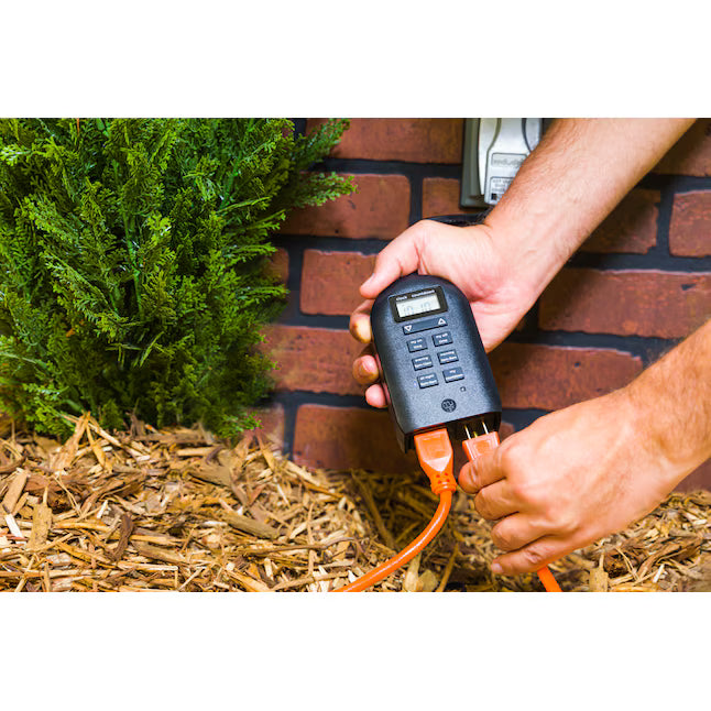 myTouchSmart 15 -Amps 125-volt Indoor or outdoor 2 -Outlet Programmable Countdown Digital Lighting Timer