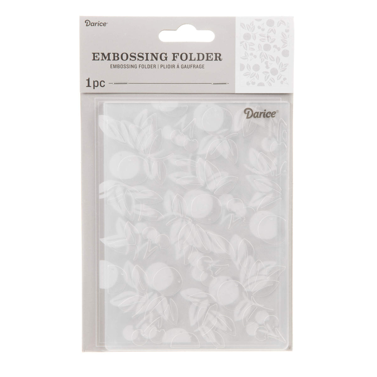Darice 30032600 Craft Ideas and Home Decors, Cherry Embossing Folder, 4.25" x 5.75", 1ct
