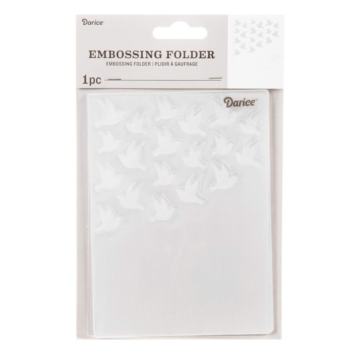 Darice Birds, 4.25 x 5.75 inches Embossing Folder, Clear