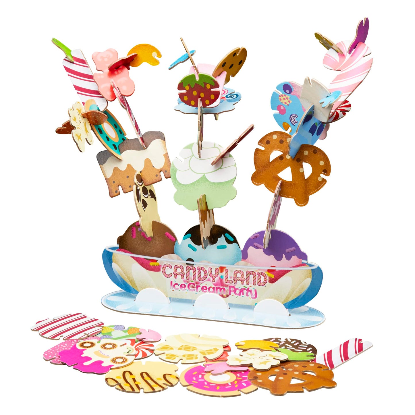 Hasbro Gaming Candy Land Ice Cream Party Preschool Game for 2-4 Players, Games for Preschoolers, Ages 3 and Up