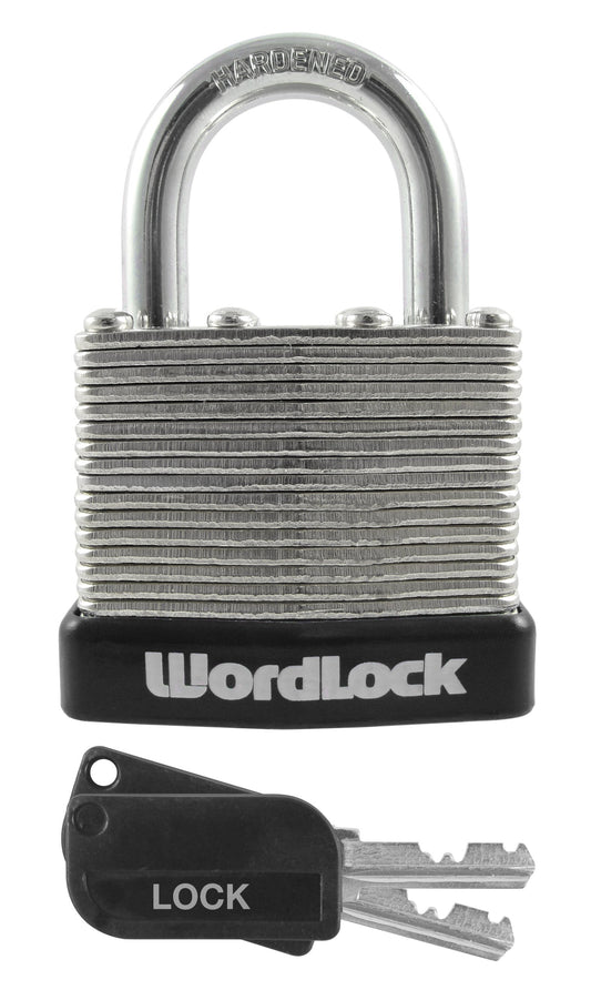 Wordlock PL-117-A1 Padlock Match Key Laminated Warded Lock, 40mm, Assorted Colors
