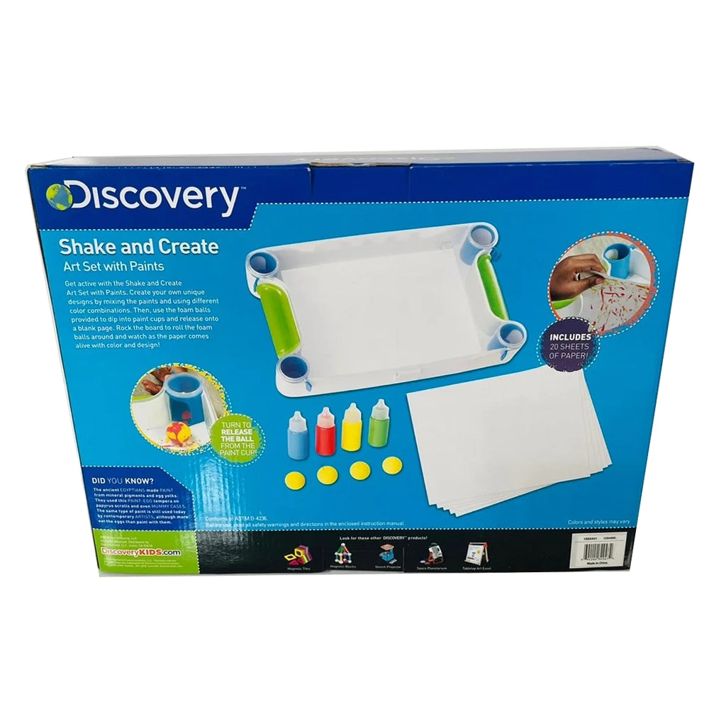 DISCOVERY KIDS SHAKE AND CREATE ART SET WITH PAINT SET
