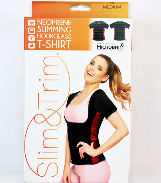 Women's Neoprene Slimming T-shirt Thermal FITNESS Slim&Trim