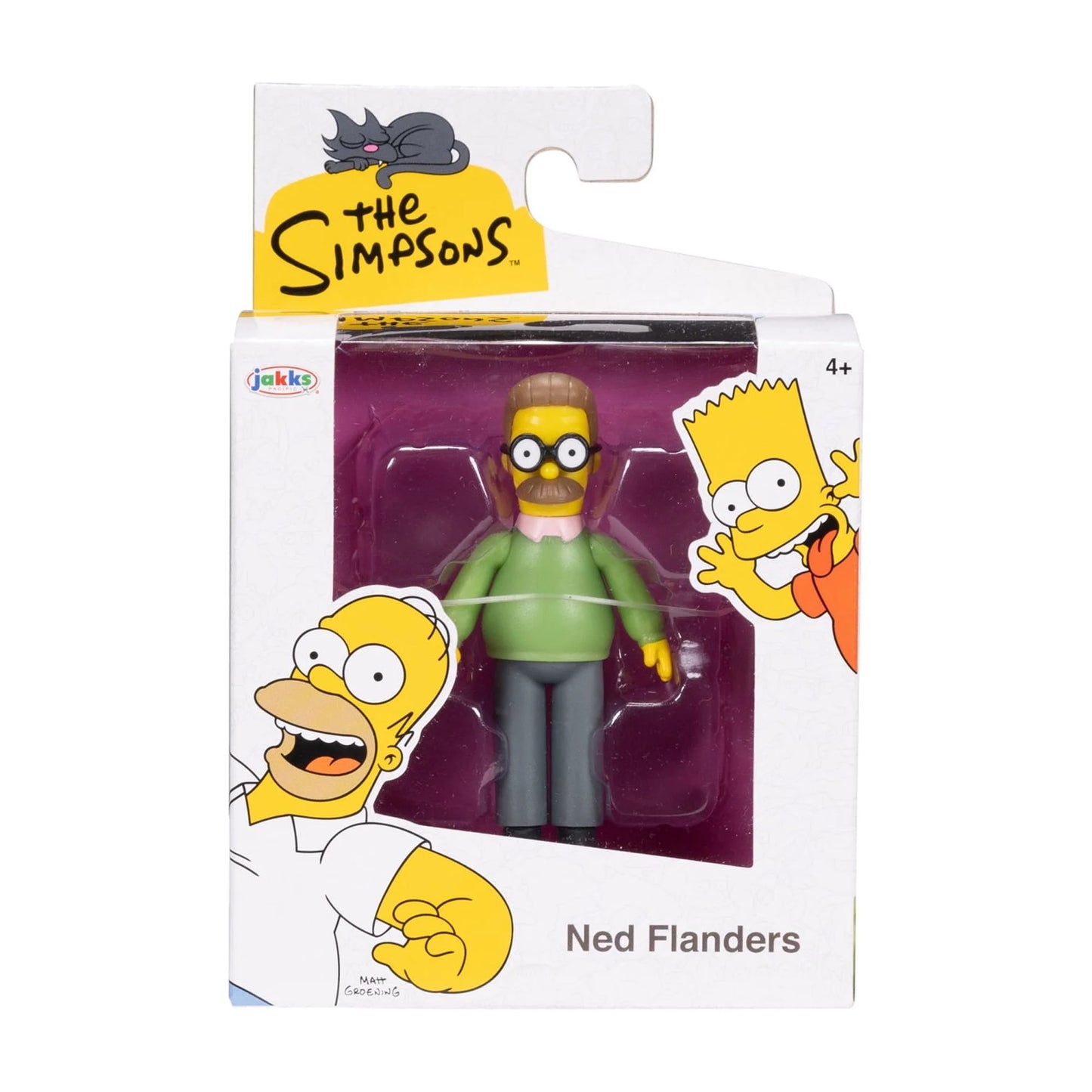 The Simpsons 2.5 inch Tall Scaled Collectible Ned Flanders Action Figure for Child Ages 4+