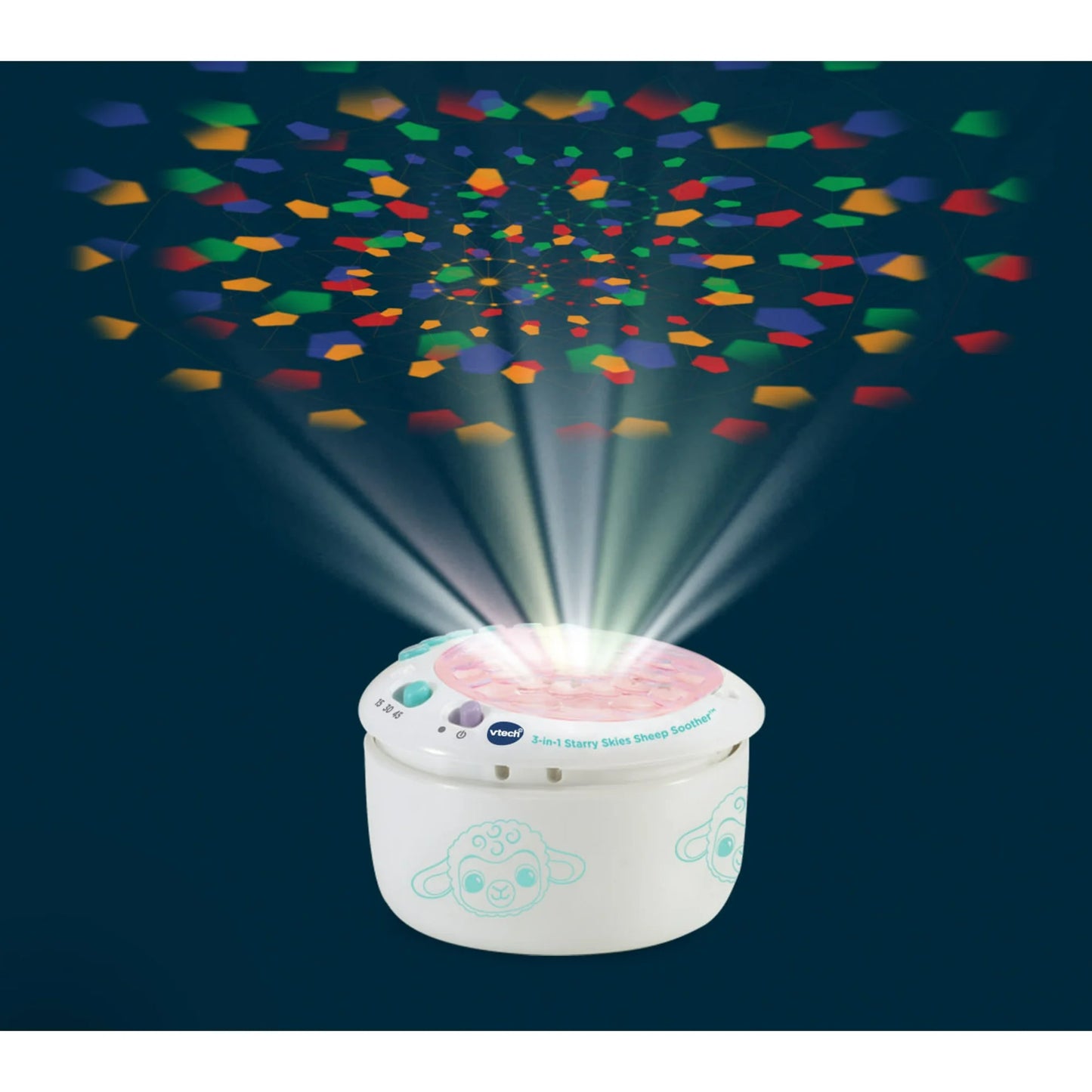 3-in-1 Starry Skies Sheep Soother Plush, Plastic with Accessories, Baby and Toddler Toys