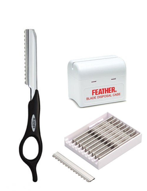 Jatai Feather Black Styling Razor Introductory Kit UPC: 4902470592121