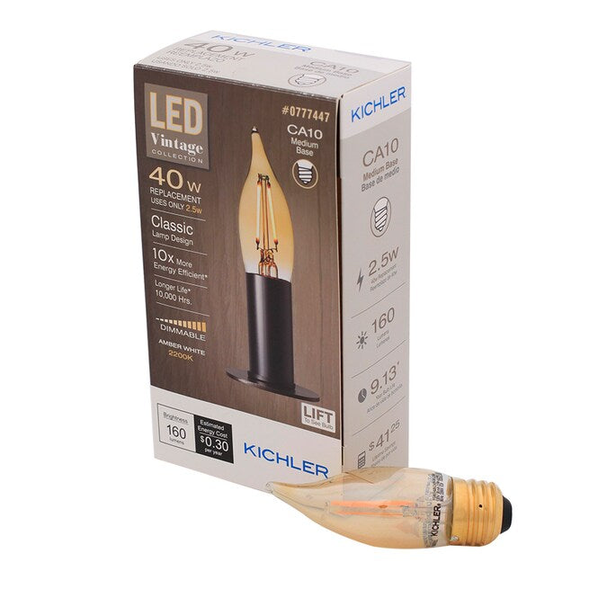 Kichler KICH 40W(2W) LED CA10 MED DIM - Realmdrop Shop