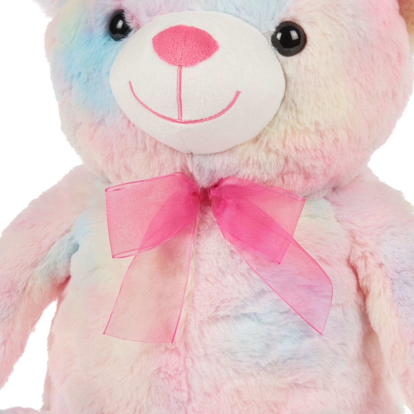 WAY TO CELEBRATE! 15.5" Pink Tie Dye Bear Plush Toy