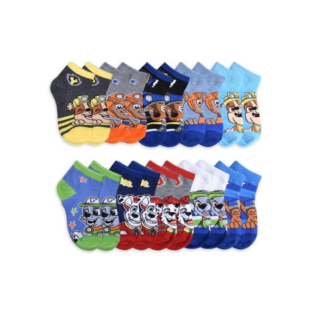 Paw Patrol Toddler 10 Days of Socks, 10-Pack 2T-5T