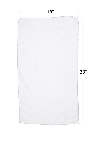Fromm Softees Microfiber Towels – 10 Pack – Fast Drying Towel for Hair, Hands, Face – Use at Home, Salon, Spa, Barber, as Car Cleaning Rag – 16” x 29”, Extra Durable & Absorbent, White, 45048