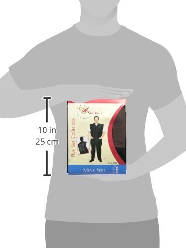 A Size Above Big & Tall Vented Mesh Back Barber Vest, Chocolate Brown / BLACK, STYLE 2218