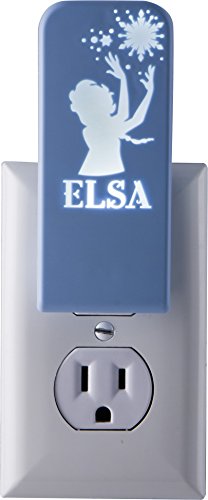 Disney Frozen Elsa Silhouette Night Light, Always On, Long-Life LED, Ideal for Bedroom, Nursery, Bathroom, Hallway, Stairs, 32512