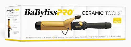 BaBylissPRO Ceramic Tools Spring Curling Iron, 1.5 Inch CT155S