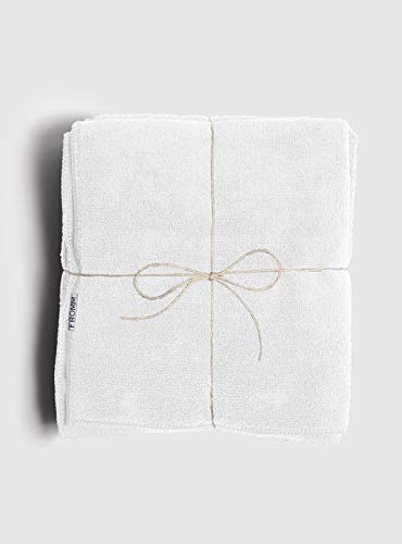 Fromm Softees Microfiber Towels – 10 Pack – Fast Drying Towel for Hair, Hands, Face – Use at Home, Salon, Spa, Barber, as Car Cleaning Rag – 16” x 29”, Extra Durable & Absorbent, White, 45048