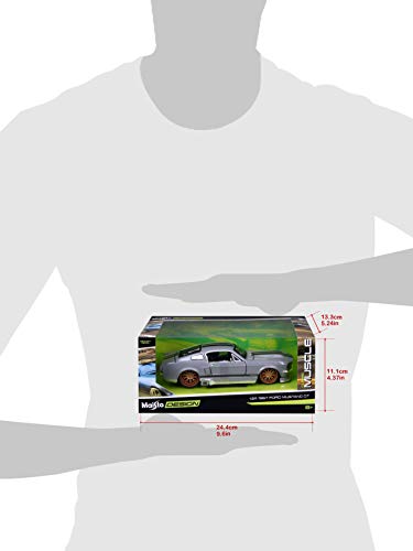 Maisto 1:24 Scale AS 1967 Ford Mustang GT Diecast Vehicle (Color may vary)