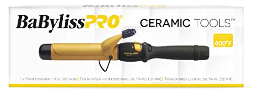 BaBylissPRO Ceramic Tools Spring Curling Iron, 1.5 Inch CT155S