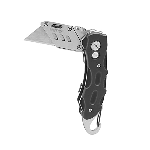 NEBO Folding Lock-Blade Utility Knife | Utility Knife Compatible With All Standard Utility Blades