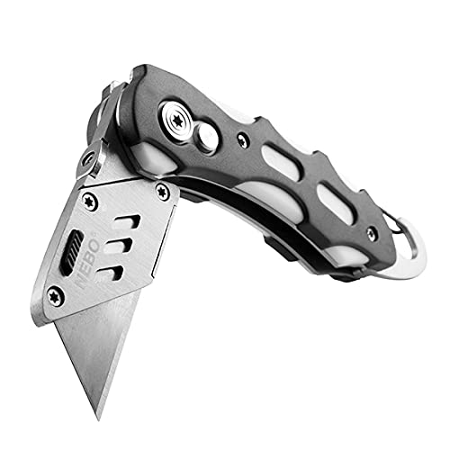 NEBO Folding Lock-Blade Utility Knife | Utility Knife Compatible With All Standard Utility Blades