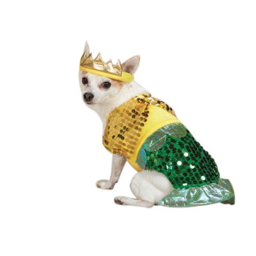 Zack & Zoey Lil' Furrmaid Dog Costume, Large, Gold