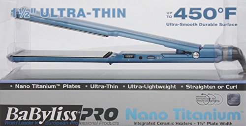 BaBylissPRO Nano Titanium 1-1/2 Inch Ultra-Thin Straightening Iron