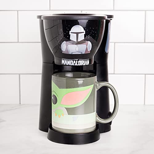 The Mandalorian Single Cup Coffee Maker with Mug- Cup of Baby Yoda Joe