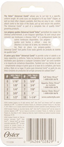 Oster Universal Comb Attachment Blade Guard, Size # 1 Professional Animal Clippers