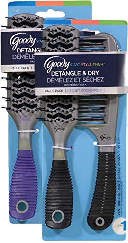 Goody Detangle and Dry Hair Brush Value Pack - 03334 - Realmdrop Shop