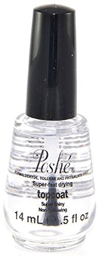 Poshe Super Fast Drying Top Coat, 0.5 Fluid Ounce