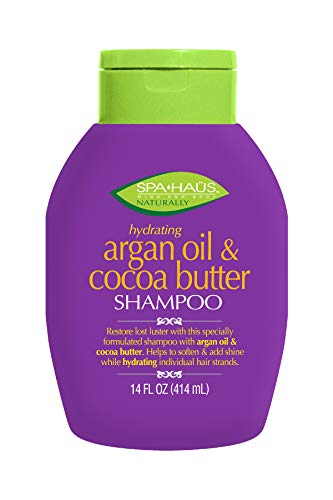 Spa Haus Naturally Shampoo Argan Oil & Cocoa Butter 14 Fluid Ounce