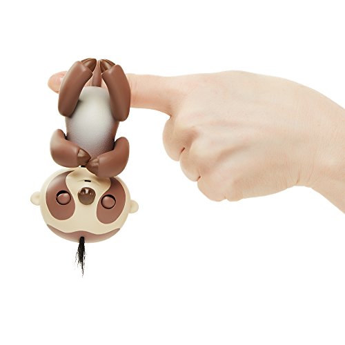 Fingerlings Baby Sloth - Kingsley (Brown) - Interactive Baby Pet - by WowWee