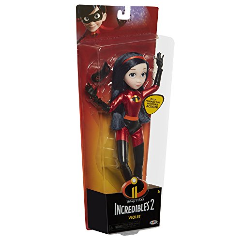 The Incredibles 2 Violet Action Figure 11” Articulated Doll in Deluxe Costume and Mask