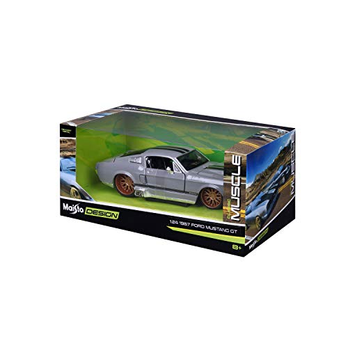 Maisto 1:24 Scale AS 1967 Ford Mustang GT Diecast Vehicle (Color may vary)