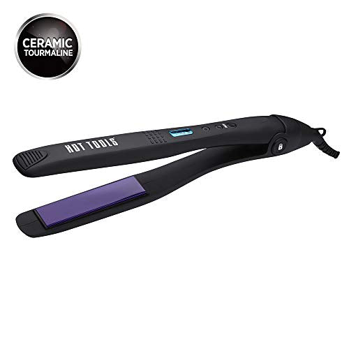 Hot Tools Professional Ceramic + Tourmaline Digital Flat Iron, 1 Inch HT7106F