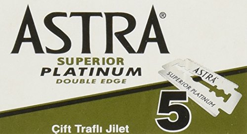 Astra Platinum Double Edge Safety Razor Blades ,100 Count