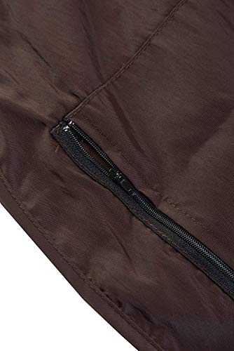 A Size Above Big & Tall Vented Mesh Back Barber Vest, Chocolate Brown / BLACK, STYLE 2218