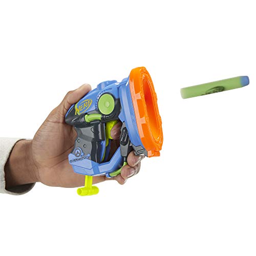 NERF Microshots Overwatch Lucio Blaster -- Includes 2 Official Elite Darts -- for Kids, Teens, Adults