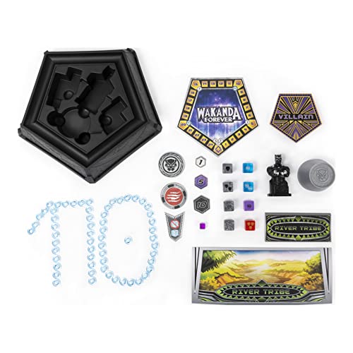 Marvel Wakanda Forever, Black Panther Dice-Rolling Game for Families, Teens and Adults