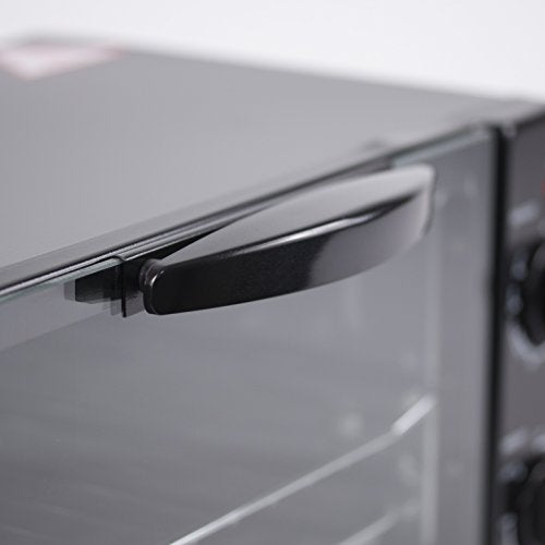 Westinghouse WTO1010B 4-Slice Toaster Oven, 10-Liter, 14.57"X11.42"X7.95", Black