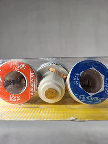 Bussmann 125 volts Time Delay Plug Fuse 3 pk