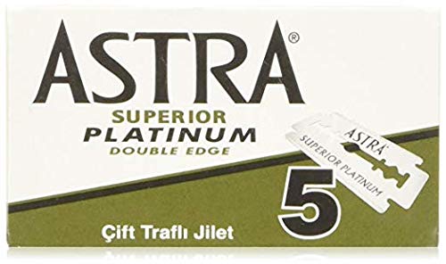 Astra Platinum Double Edge Safety Razor Blades ,100 Count