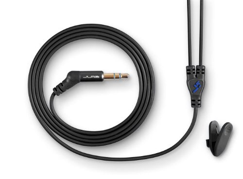 JLab Audio J5 Metal Earbuds Style Headphones, Guaranteed for Life -Black/Electric Blue