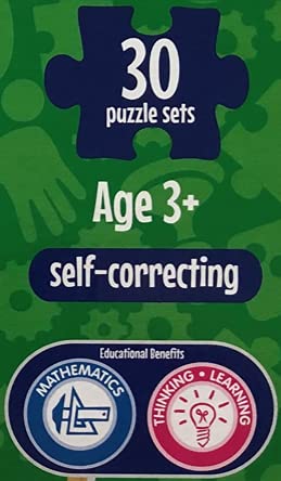 Clever Kids Mathematics Match & Learn 30 Puzzle Sets Self Correcting Puzzle Game