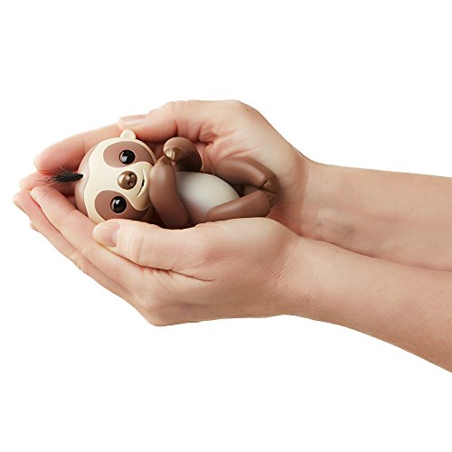 Fingerlings Baby Sloth - Kingsley (Brown) - Interactive Baby Pet - by WowWee
